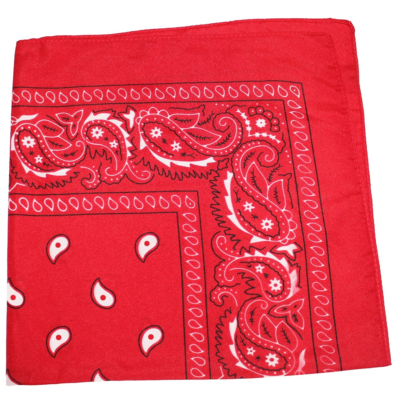 Mechaly Extra Large Unisex Paisley Cotton Bandanas - Pack of 2
